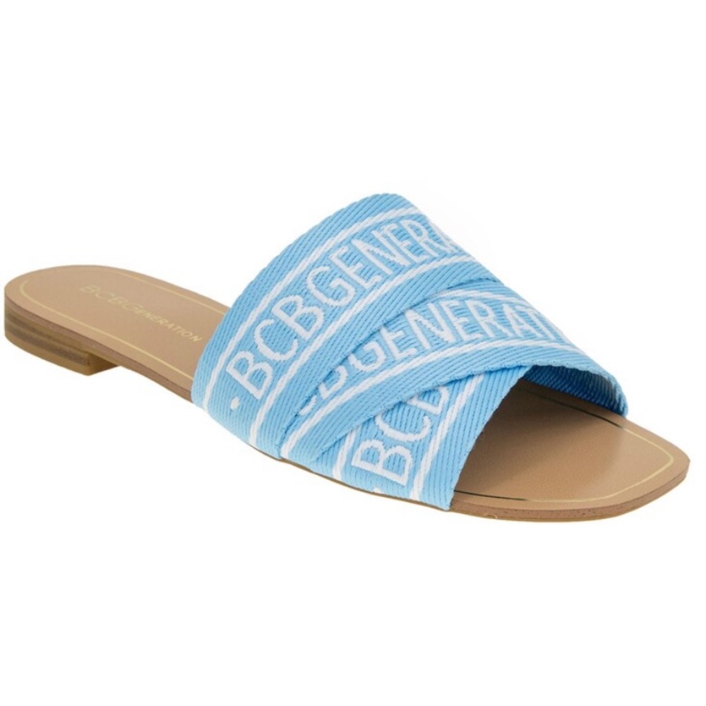 BCBGENERATION Kala Flat Sandals - Sky Blue